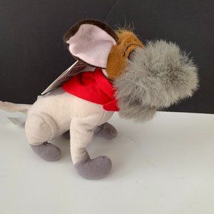 Oliver And Company’s Dodger 7” Mini Bean Bag Beanie Plush Disney Store NWT